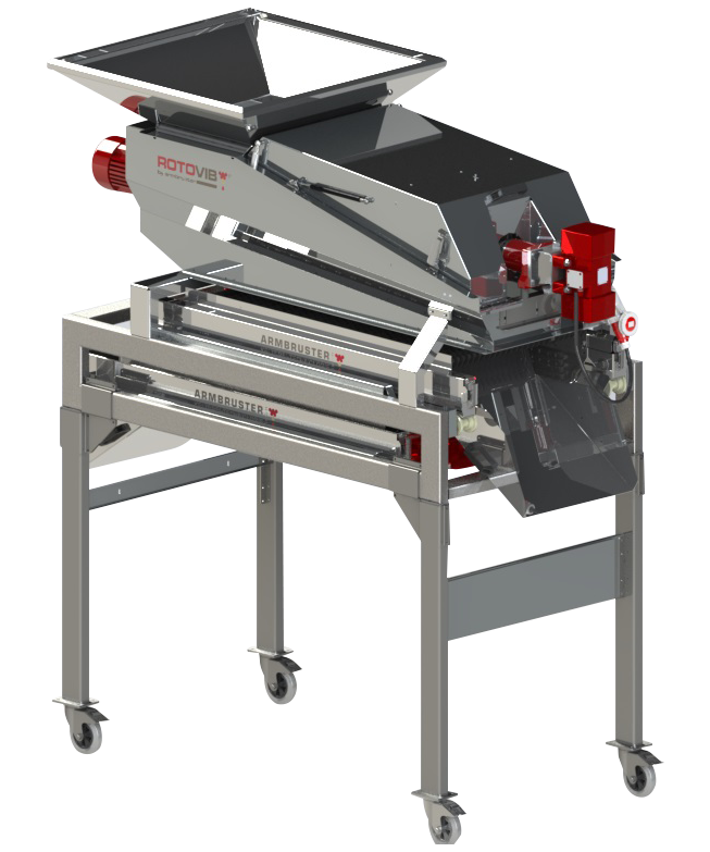 Rotovib Destemmer with Double Rollersorter